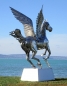 Mobile Preview: Pferde Skulptur Groß Außen